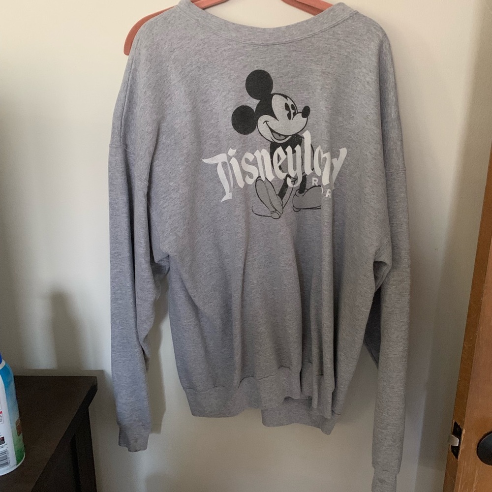 Grey Disneyland crew neck